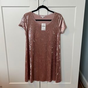 Socialite velour mini dress